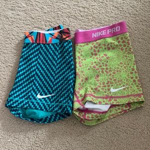 Nike pro spandex shorts